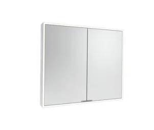 Tavistock Portrait 600 X 700mm Double Door Mirror Cabinet - Aluminium product image - Image 1