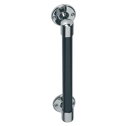 Lefroy Brooks Classic Black Stove Enamelled Grab Bar - Antique Gold