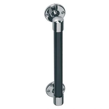 Lefroy Brooks Classic Black Stove Enamelled Grab Bar - Antique Gold