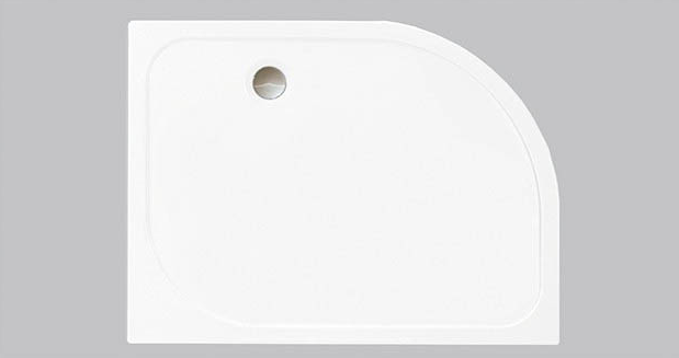 Merlyn Mstone Offset Quadrant Tray [including Waste] 1000 X 800mm detail view - Image 2