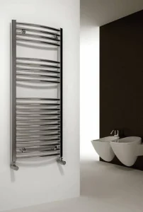 Reina Diva 400 X 800 Towel Radiator White Curved