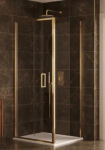 Merlyn Arysto Sleek Bifold Door 800 Brushed Brass
