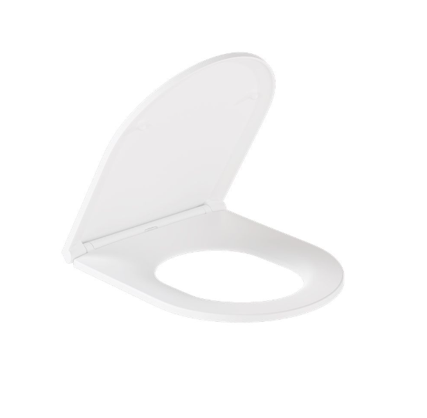 Vado Slimline Round Toilet Seat For Back-to-wall Wc White
