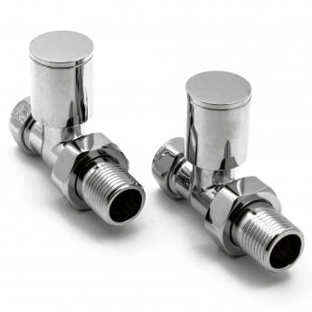 Reina Portland Straight Chrome Radiator Valves