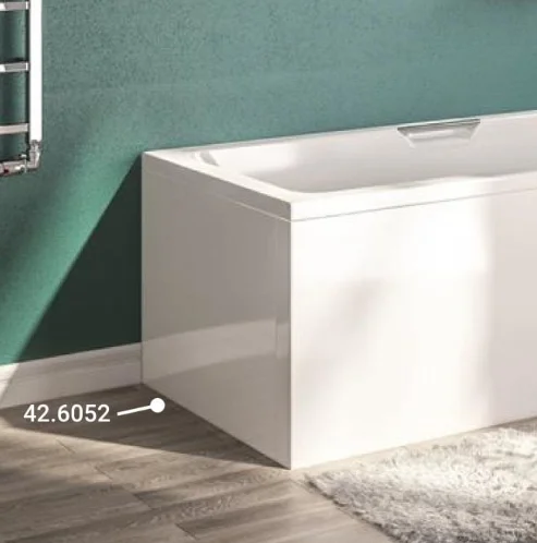 Eastbrook Portland 700 Low Level End Panel Beauforte (430) White