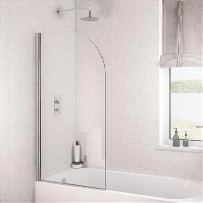Eastbrook 6mm Radius Bath Screen 800 X 1400 Chrome Profiles