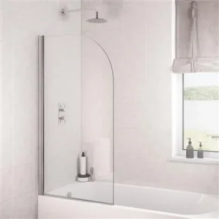 Eastbrook 6mm Radius Bath Screen 800 X 1400 Chrome Profiles product image - Image 1