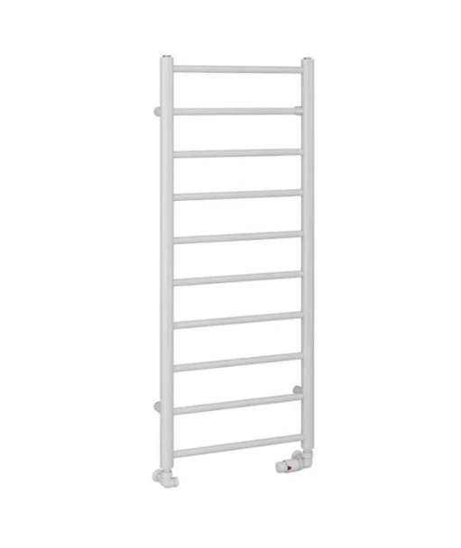 Eastbrook Tuscan Round 1200 X 500 Towel Rail Gloss White