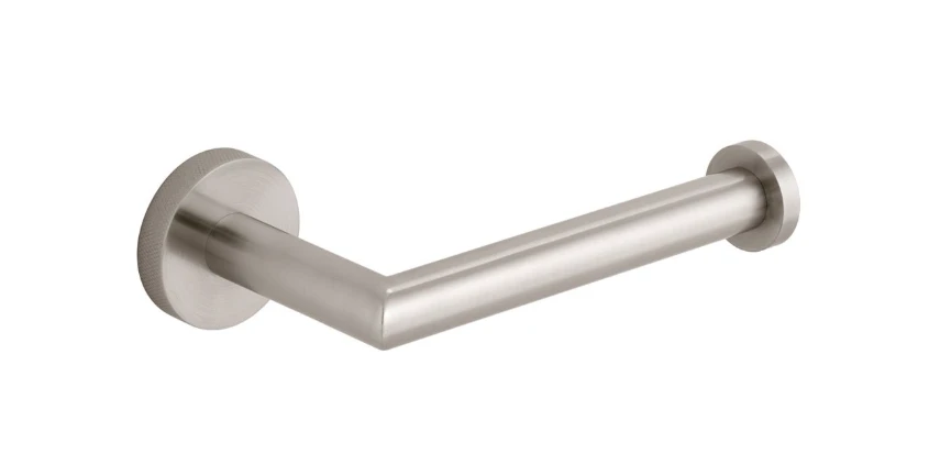 Vado Individual Spa Knurled Open Paper Holder Brushed Nickel