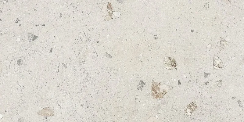 European Tiles Concrete White Pebble Matt Wall & Floor Tile 120x60cm detail view - Image 5