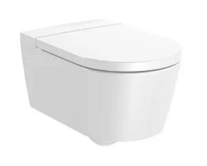 Roca Inspira Round Rimless Wall Hung Pan - White (excl. Frame & Cistern)