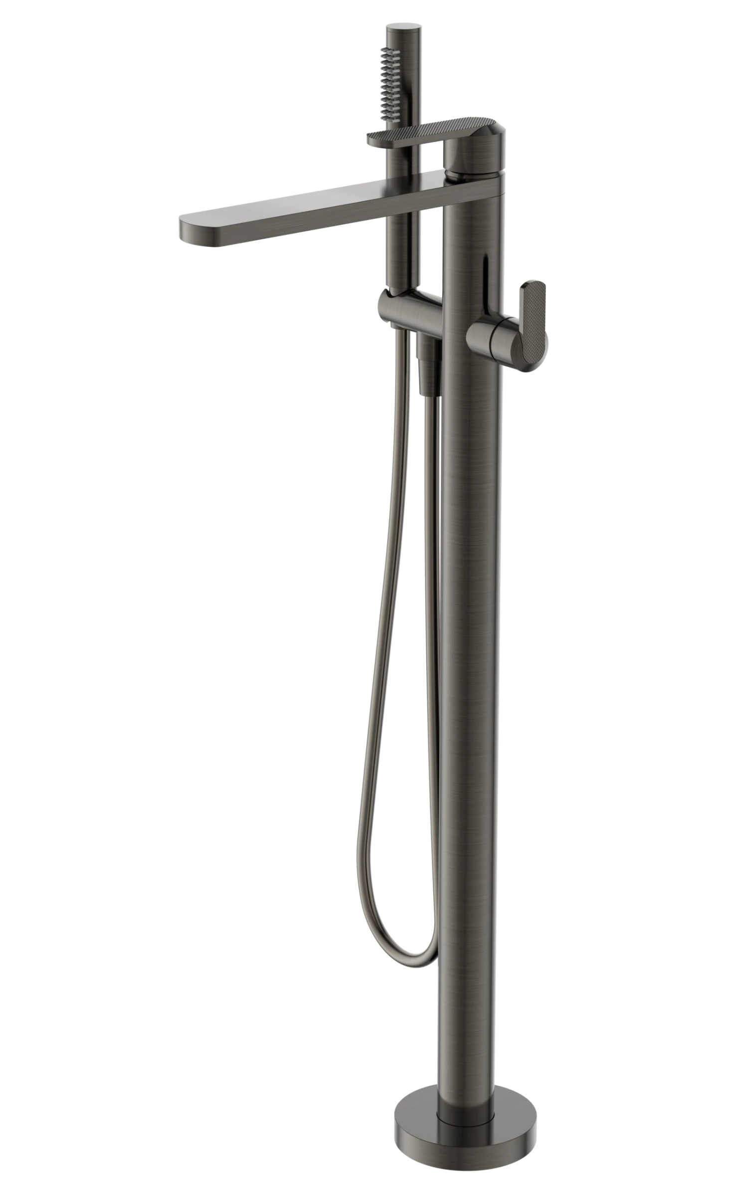 Neo Floor Standing Bath Shower Mixer Brushed Black