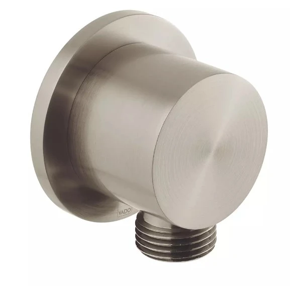 Vado Individual Round Wall Outlet Brushed Nickel