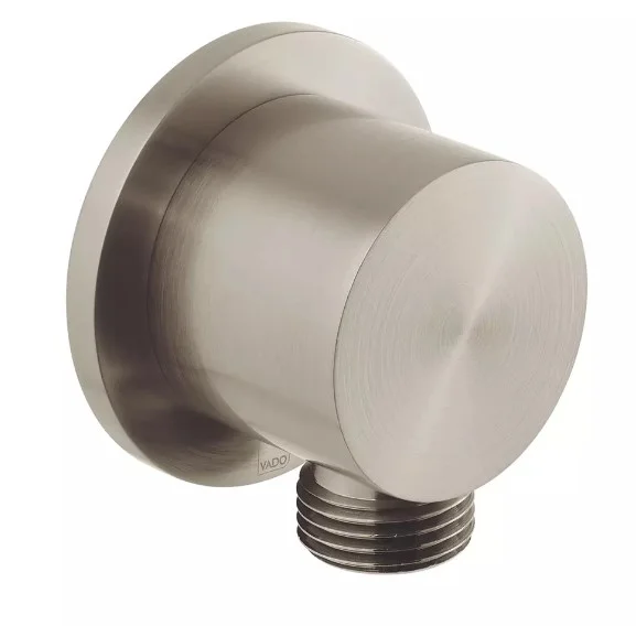Vado Individual Round Wall Outlet Brushed Nickel