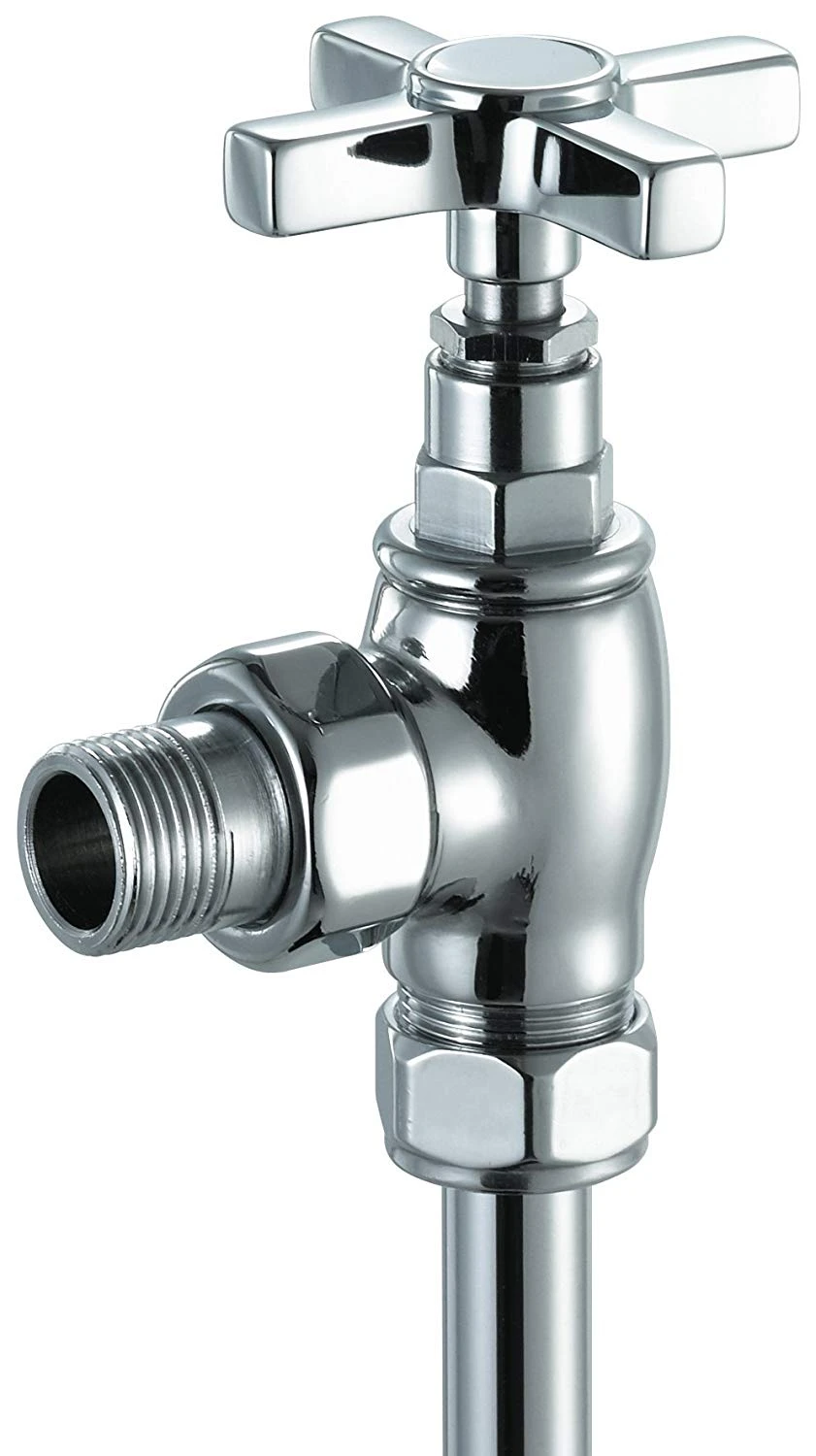 Vogue Art Deco Valves 1/2Inch 15mm - Chrome 126X80