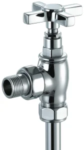 Vogue Art Deco Valves 1/2Inch 15mm - Chrome 126X80