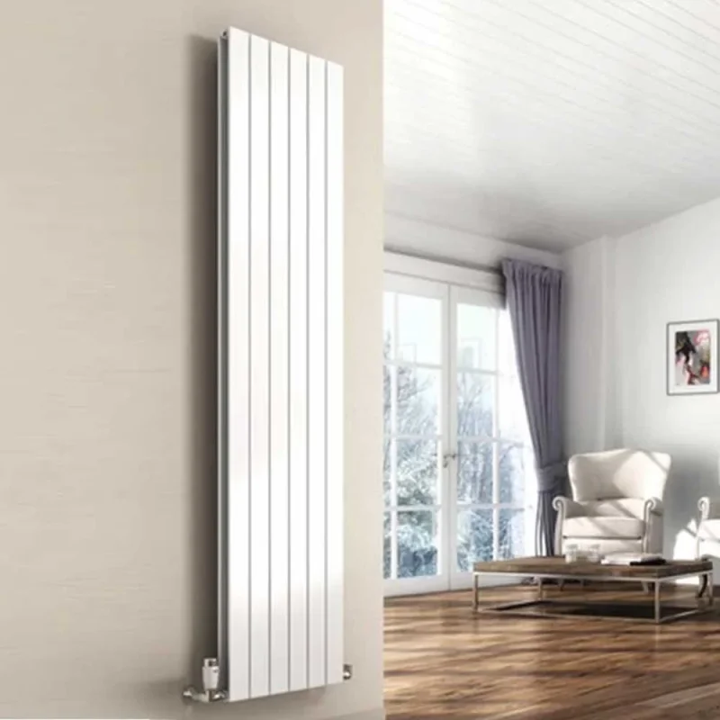 Reina Flat Vert Designer Radiator 1800 X 440 Double White detail view - Image 5