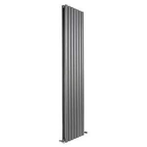 Reina Neva Designer Radiator - 1800 X 472 Double Anthracite