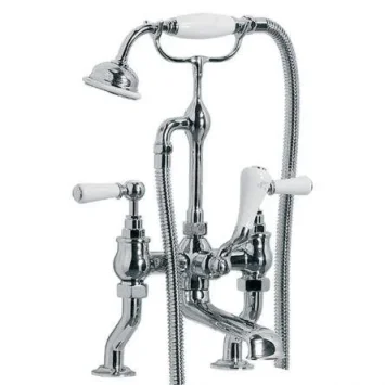 Lefroy Brooks Classic White Lever D/m Bsm - Chrome product image - Image 1