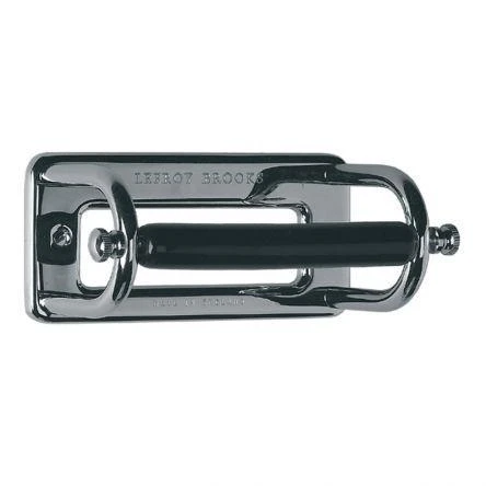 Lefroy Brooks Classic Black Ceramic Paper Holder - Chrome