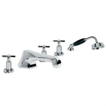 Lefroy Brooks Mackintosh D/m E/c 5h Bath Set - Antique Gold product image - Image 1