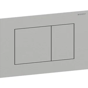 Geberit Sigma40 flush plate, square, dual flush Brushed