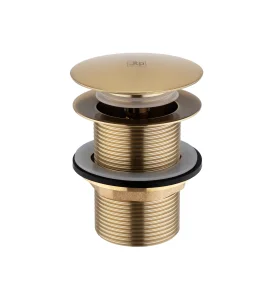 Click Clack Bath Waste Unslotted Suitable For Free Standing Bath Brushed Brass