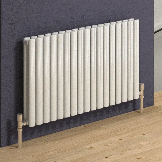 Reina Neva Designer Radiator - 550 X 1003 Double White detail view - Image 3