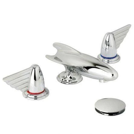 Lefroy Brooks Belle Aire Lever D/m 3h Rocket Basin Set - Chrome