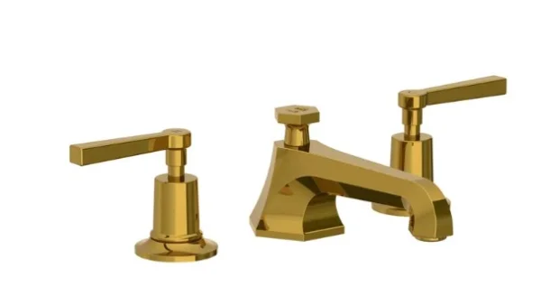 Lefroy Brooks Mackintosh Lever D/m 3h Basin Mixer With Puw - Brushed Brass