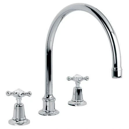 Lefroy Brooks Connaught D/m 3h Kitchen Mixer - Chrome