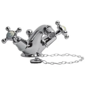 Lefroy Brooks Connaught Mono Bidet Mixer With Plug & Chain - Chrome