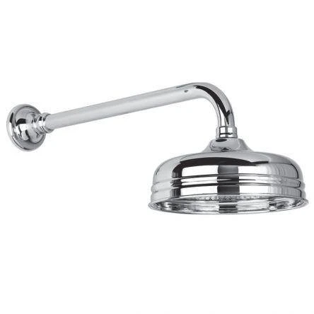 Lefroy Brooks La Chapelle 400mm Shower Arm & 8" Rose - Nickel