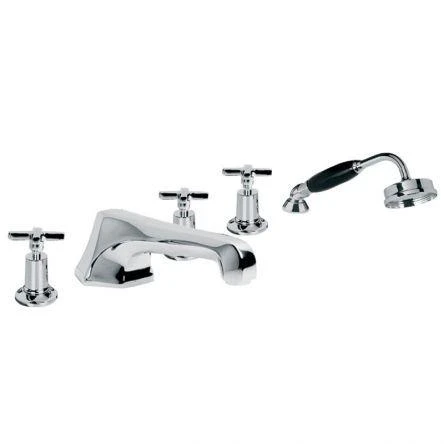 Lefroy Brooks Mackintosh D/m E/c 5h Bath Set - Nickel