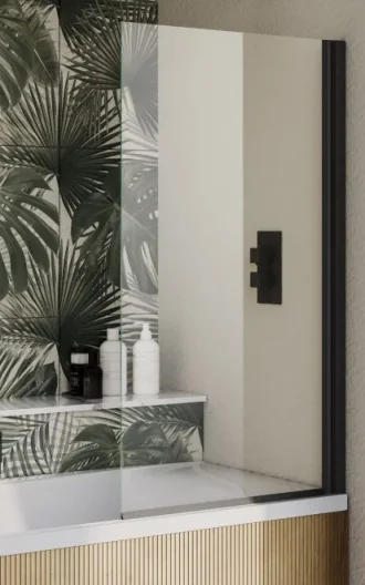 Cubico Modus Single Bathscreen Black product image - Image 1