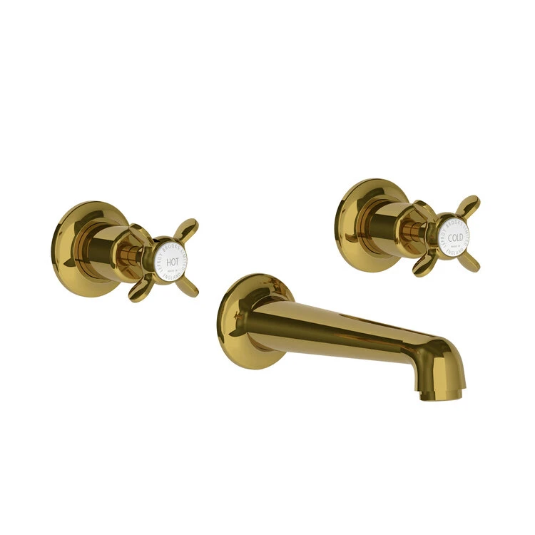 Lefroy Brooks Classic Conc 3h Basin Mixer - Polished Brass