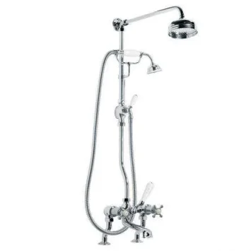Lefroy Brooks Connaught D/m Bsm With Riser, Kit & 5" Rose - Antique Gold product image - Image 1