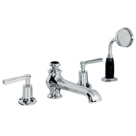 Lefroy Brooks Mackintosh Lever D/m 4h Bath Set - Nickel
