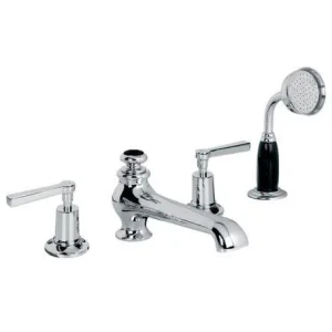 Lefroy Brooks Mackintosh Lever D/m 4h Bath Set - Nickel
