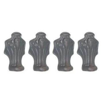 Lefroy Brooks Set Of 4 Cast Iron Bath Feet - Chrome product image - Image 1