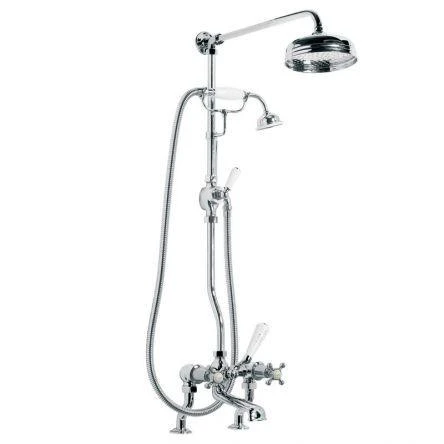Lefroy Brooks Connaught D/m Bsm With Riser, Kit & 8" Rose - Chrome