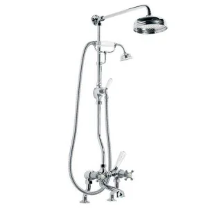Lefroy Brooks Connaught D/m Bsm With Riser, Kit & 8" Rose - Chrome
