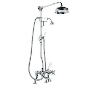 Lefroy Brooks Connaught D/m Bsm With Riser, Kit & 8" Rose - Chrome product image - Image 1