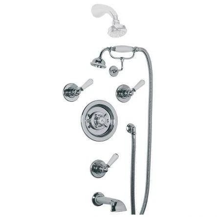 Lefroy Brooks Godolphin Conc Archi Bsm, Flow Ctrl, Spout & Kit - Chrome
