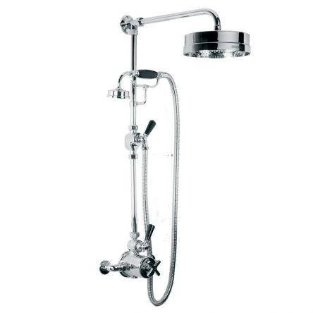 Lefroy Brooks Mackintosh Exp Dual Thermo Valve, E/c Kit & 8" Rose - Chrome
