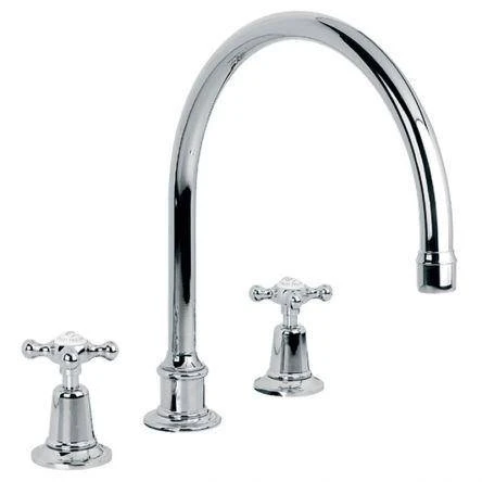 Lefroy Brooks Connaught D/m 3h Kitchen Mixer - Nickel