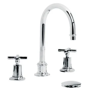 Lefroy Brooks Mackintosh Tubular 3h Basin Mixer & Cuw - Chrome