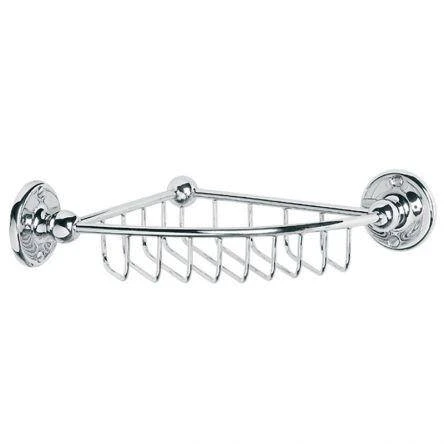 Lefroy Brooks Classic Edwardian Corner Shower Soap Dish - Nickel