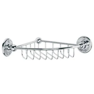 Lefroy Brooks Classic Edwardian Corner Shower Soap Dish - Nickel