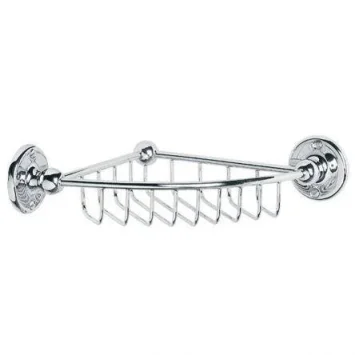 Lefroy Brooks Classic Edwardian Corner Shower Soap Dish - Nickel product image - Image 1